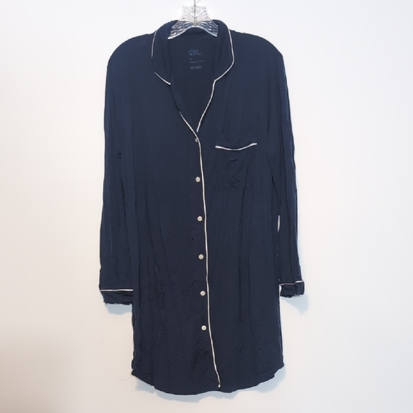 stars above Other - Stars Above Soft Long Sleeve Button Down Nightgown Pajamas Lounge